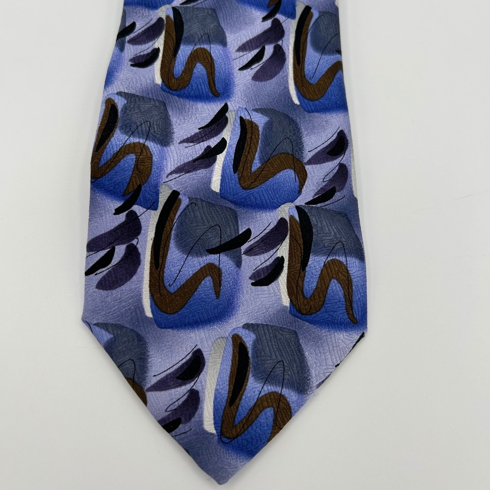 J. Garcia Tie Lunch Collection Seventeen Mens OS Blue Silk Art Vintage
